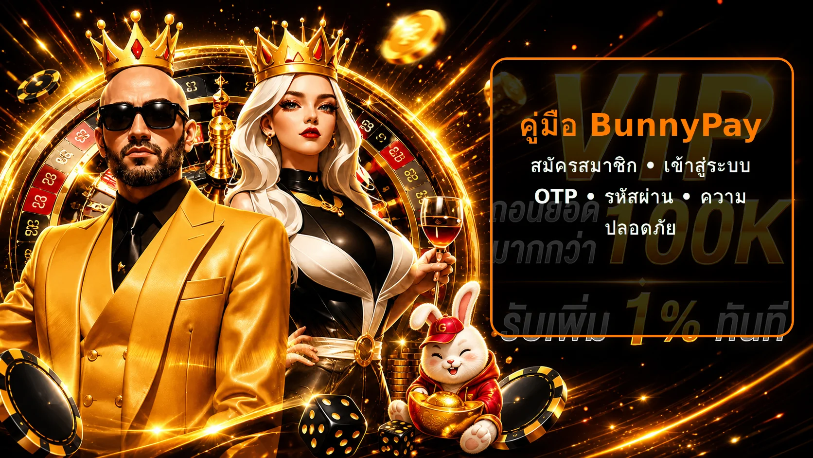 BunnyPay สมัครสมาชิก เข้าสู่ระบบ OTP และความปลอดภัย